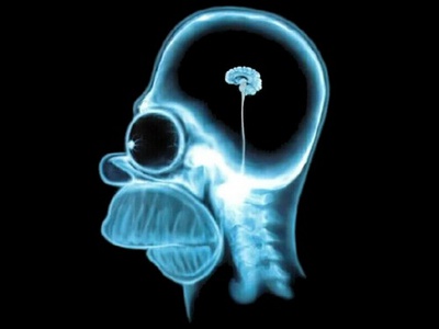 Y es que dicen que el cerebro de Jomer Simson es muy pequeño