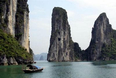 Imagen retocada de la bahía de Ha Long
