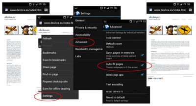 Capturas de pantalla en Android